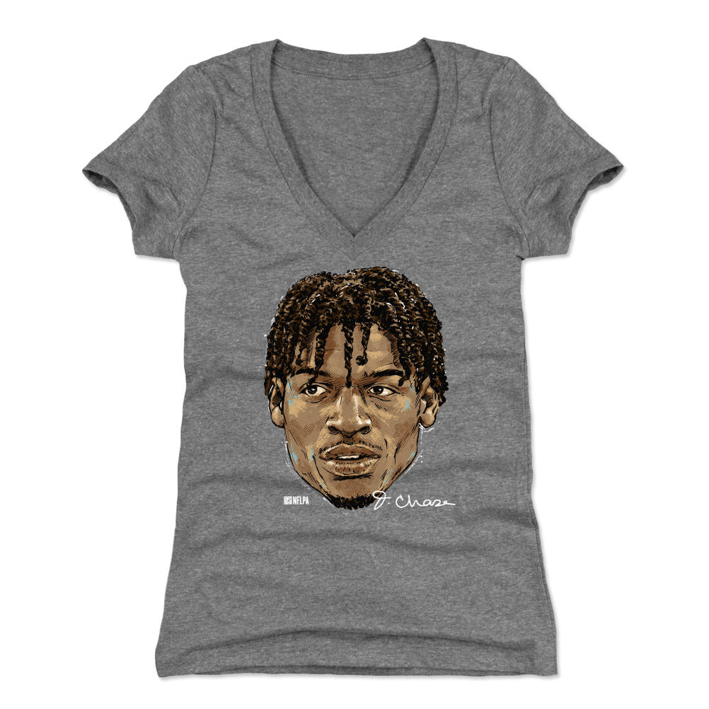 Ja'Marr Chase Women's V-Neck T-Shirt | 500 LEVEL