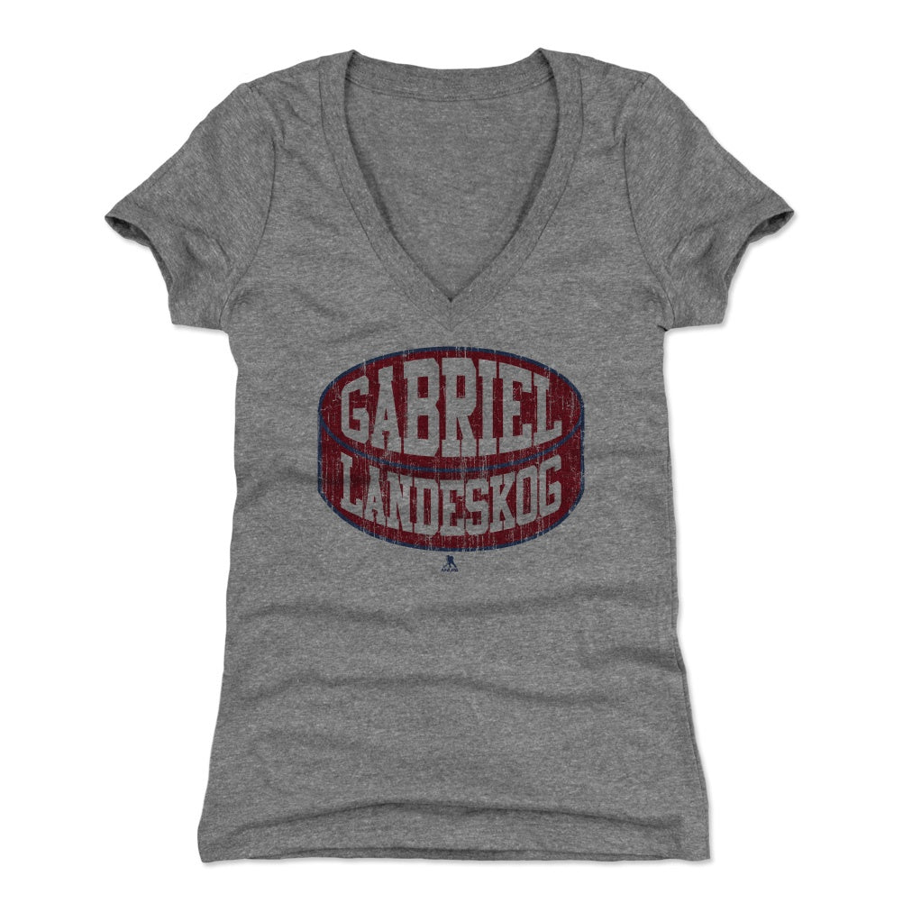Gabriel Landeskog Women's V-Neck T-Shirt | 500 LEVEL