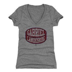 Gabriel Landeskog Women's V-Neck T-Shirt | 500 LEVEL