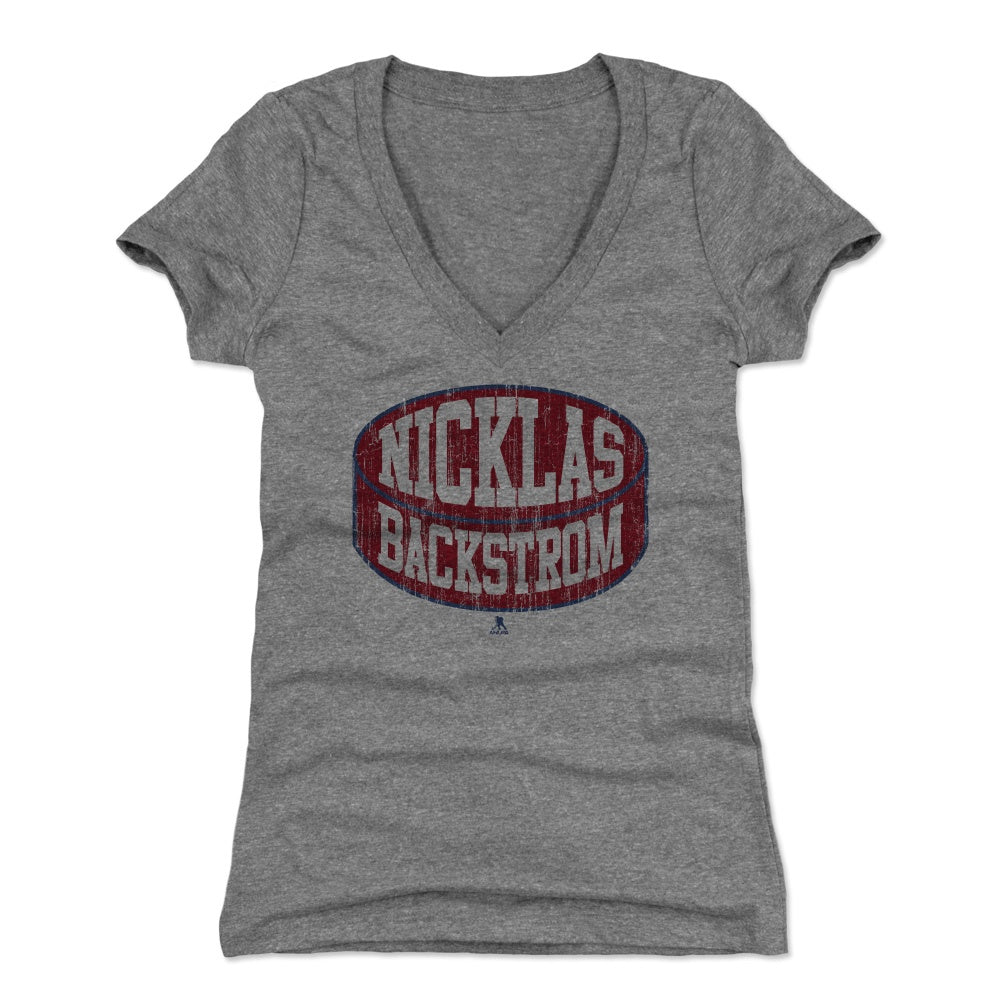 Nicklas Backstrom Women's V-Neck T-Shirt | 500 LEVEL