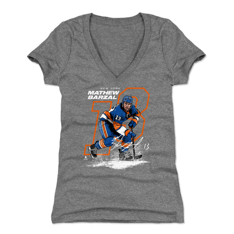 Mathew Barzal Women's V-Neck T-Shirt | 500 LEVEL