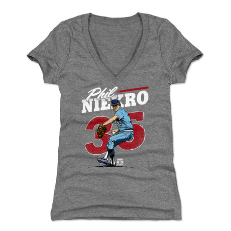 Phil Niekro Women's V-Neck T-Shirt | 500 LEVEL