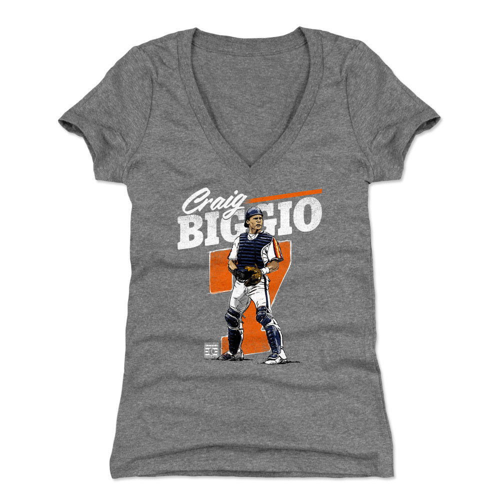 Craig Biggio Women's V-Neck T-Shirt | 500 LEVEL