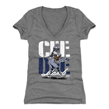 CeeDee Lamb Women's V-Neck T-Shirt | 500 LEVEL