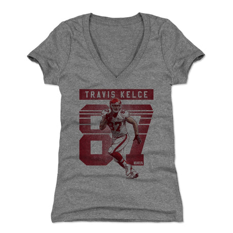 Travis Kelce Women's V-Neck T-Shirt | 500 LEVEL