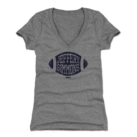 Jeffery Simmons Women's V-Neck T-Shirt | 500 LEVEL