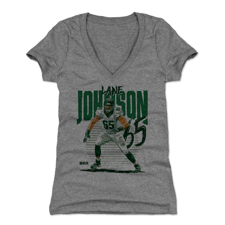 Lane Johnson Women's V-Neck T-Shirt | 500 LEVEL