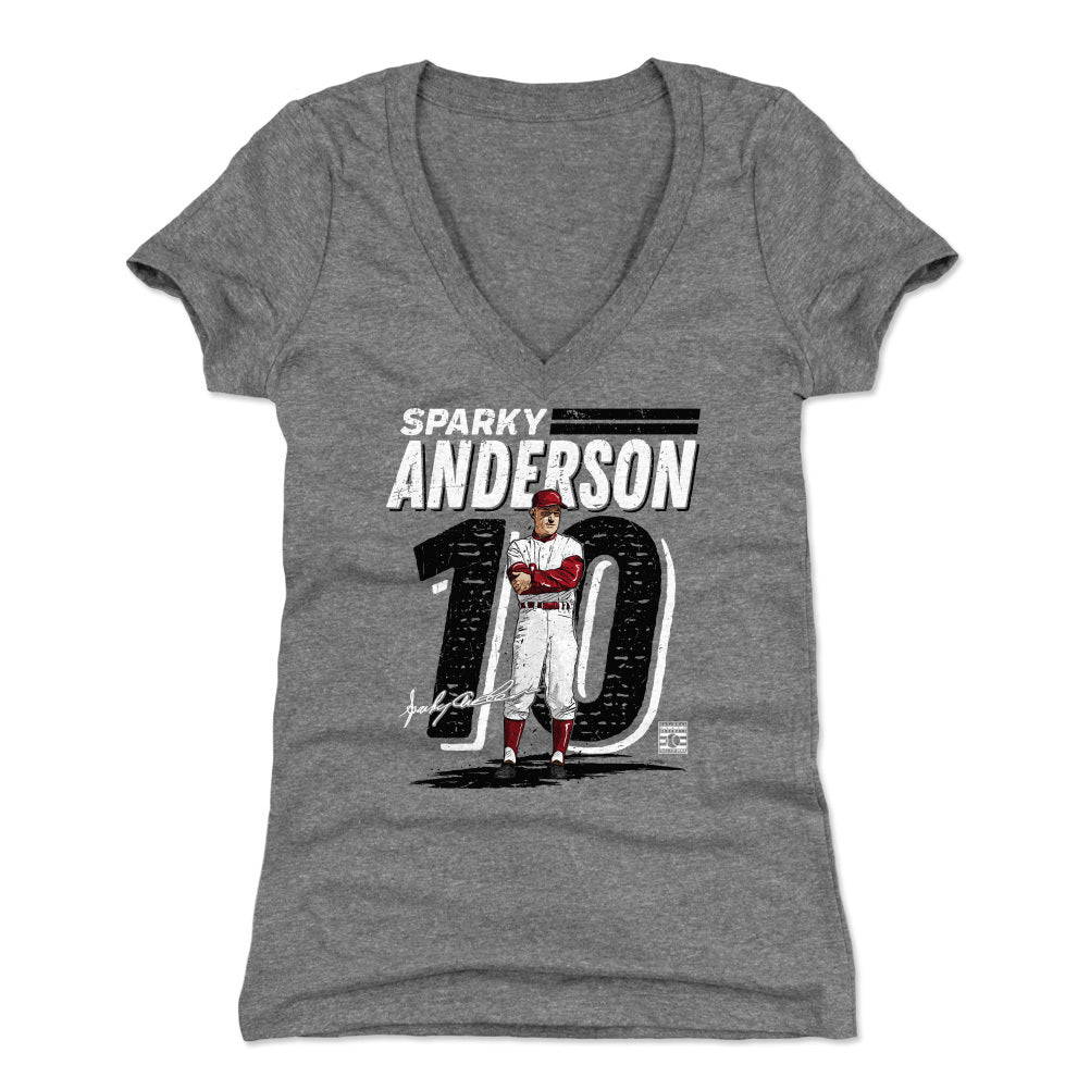 Sparky Anderson Women's V-Neck T-Shirt | 500 LEVEL