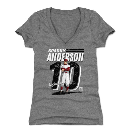 Sparky Anderson Women's V-Neck T-Shirt | 500 LEVEL