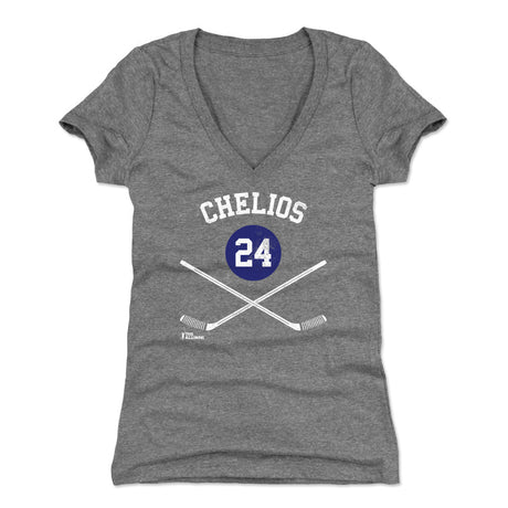 Chris Chelios Women's V-Neck T-Shirt | 500 LEVEL