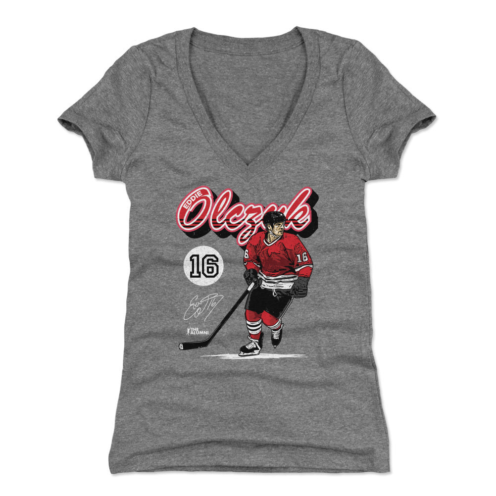 Eddie Olczyk Women's V-Neck T-Shirt | 500 LEVEL