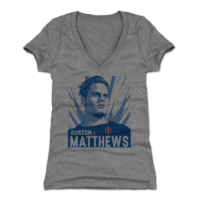 Auston Matthews Women's V-Neck T-Shirt | 500 LEVEL