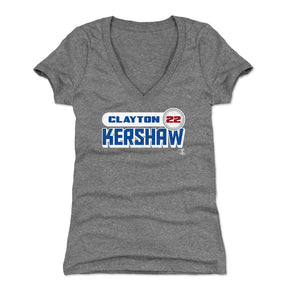 Clayton Kershaw Women's V-Neck T-Shirt | 500 LEVEL