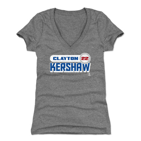 Clayton Kershaw Women's V-Neck T-Shirt | 500 LEVEL