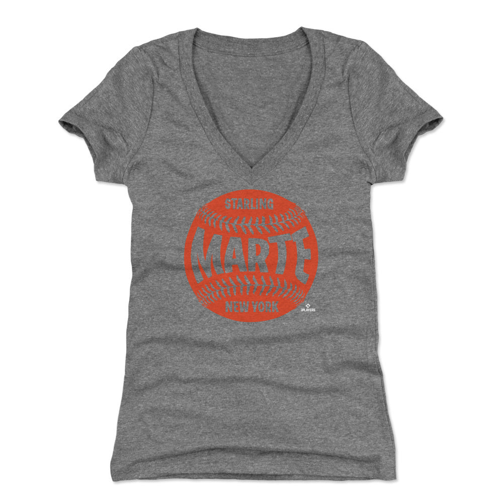 Starling Marte Women&#39;s V-Neck T-Shirt | 500 LEVEL