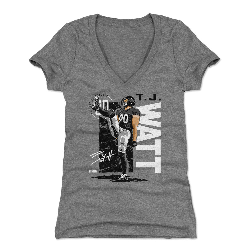 T.J. Watt Women's V-Neck T-Shirt | 500 LEVEL