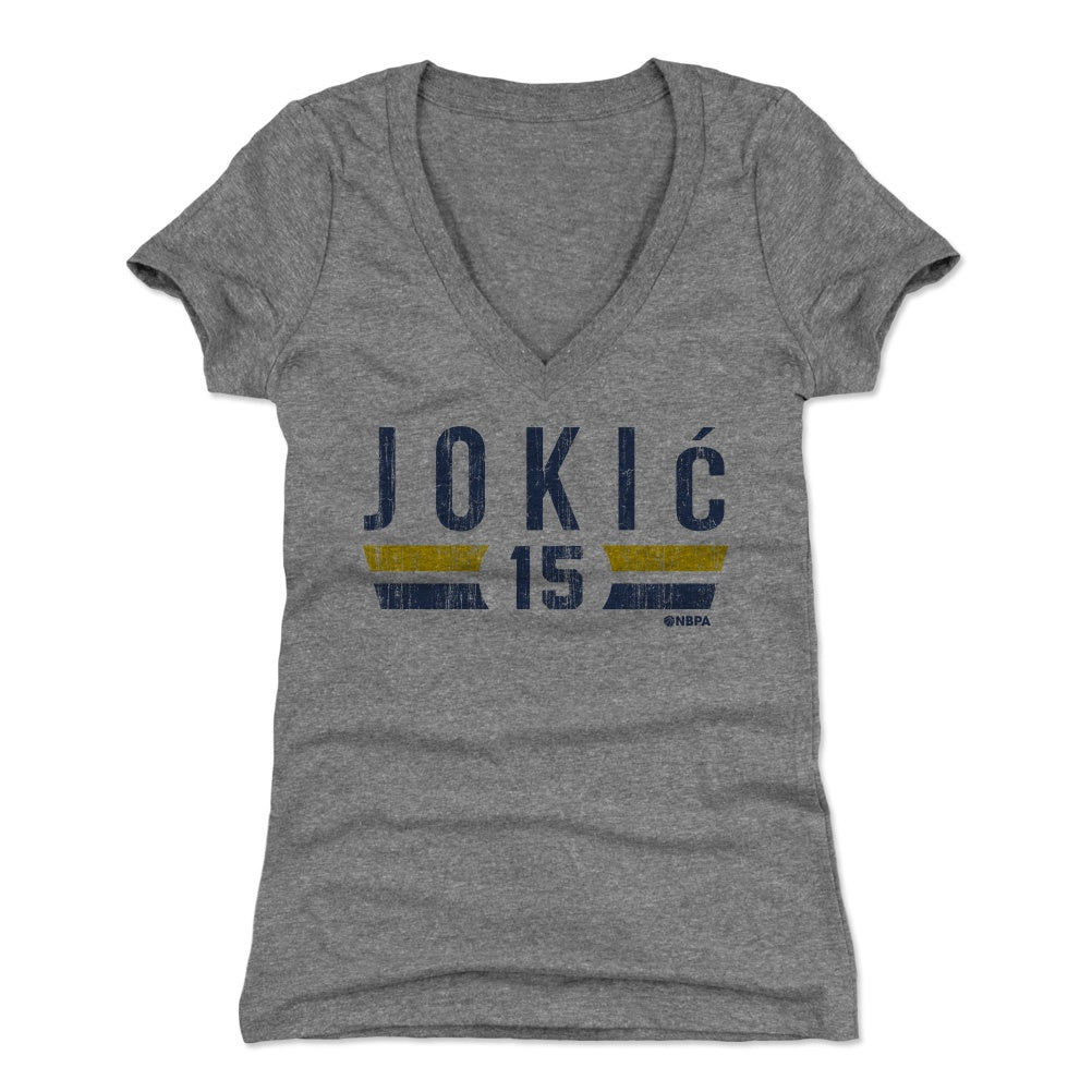 Nikola Jokic Women's V-Neck T-Shirt | 500 LEVEL