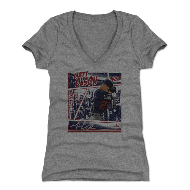 Matt Olson Women's V-Neck T-Shirt | 500 LEVEL