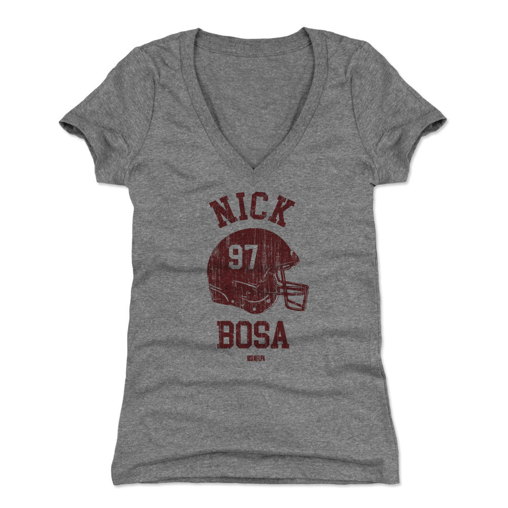 Nick Bosa Women's V-Neck T-Shirt | 500 LEVEL