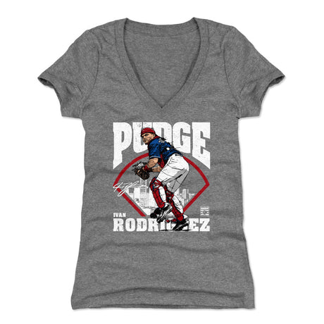 Ivan Rodriguez Women's V-Neck T-Shirt | 500 LEVEL