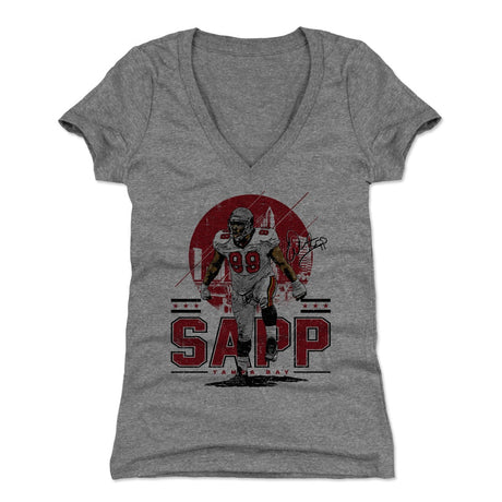 Warren Sapp Women's V-Neck T-Shirt | 500 LEVEL