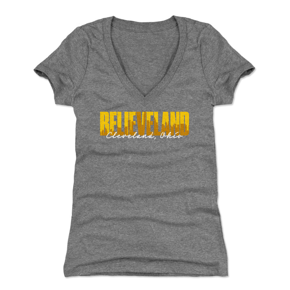 Cleveland Women's V-Neck T-Shirt | 500 LEVEL
