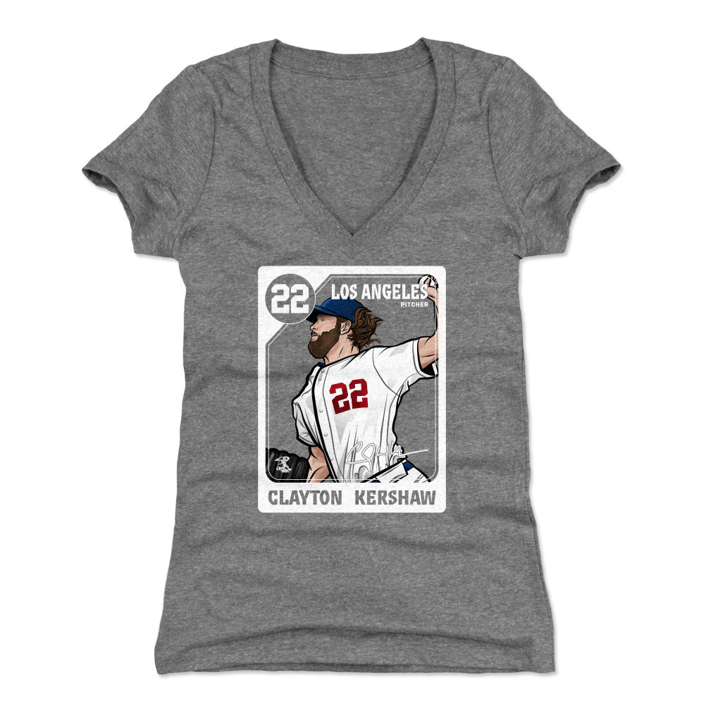 Clayton Kershaw Women's V-Neck T-Shirt | 500 LEVEL