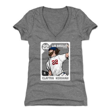 Clayton Kershaw Women's V-Neck T-Shirt | 500 LEVEL