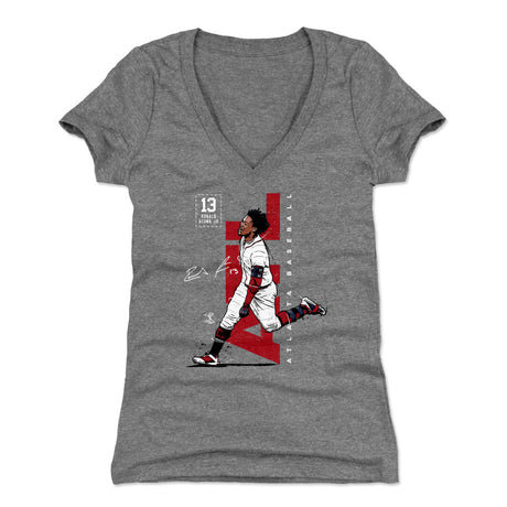 Ronald Acuna Jr. Women's V-Neck T-Shirt | 500 LEVEL