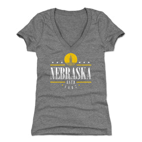 Nebraska Women's V-Neck T-Shirt | 500 LEVEL