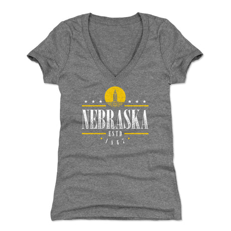 Nebraska Women's V-Neck T-Shirt | 500 LEVEL