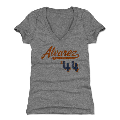 Yordan Alvarez Women's V-Neck T-Shirt | 500 LEVEL