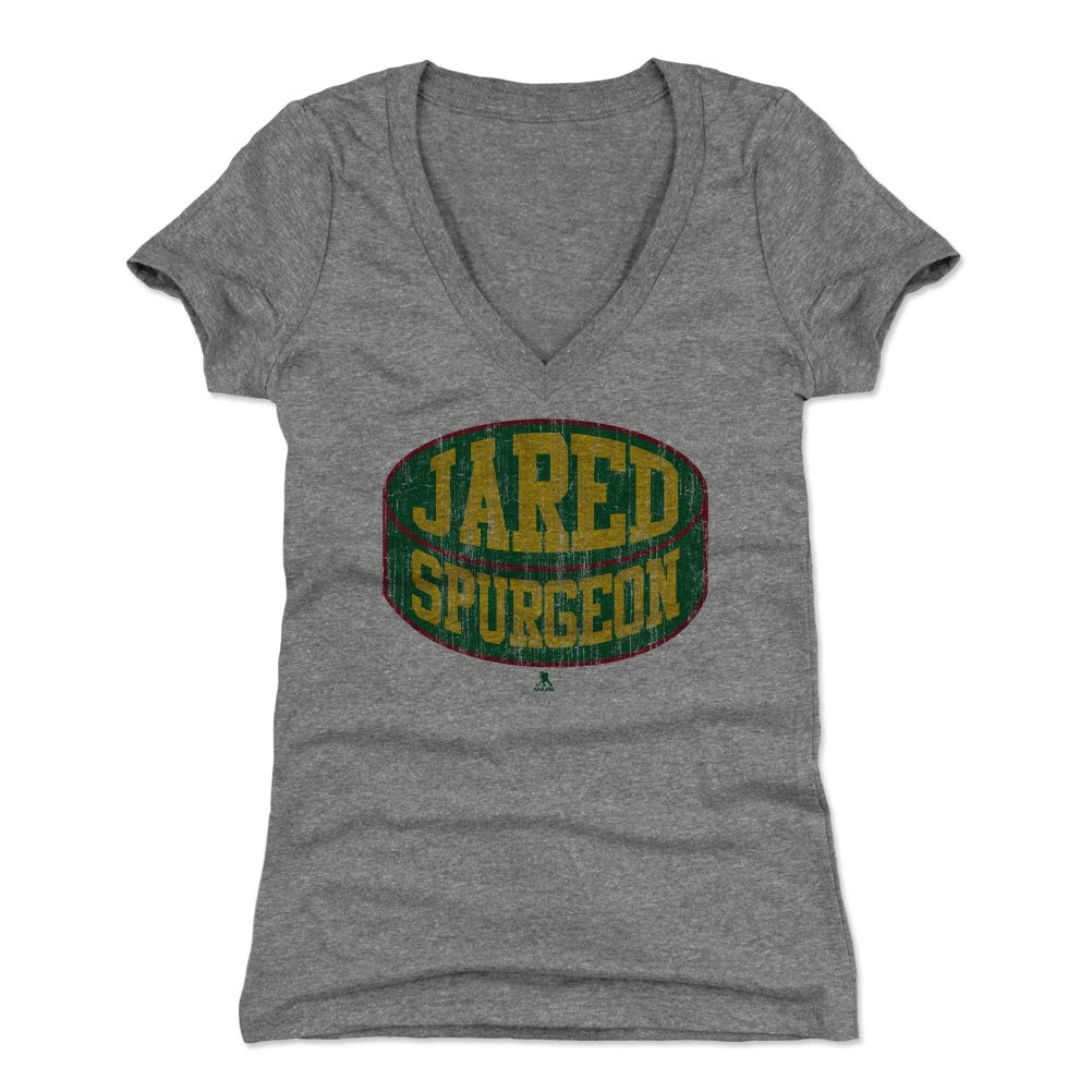 Jared Spurgeon Women's V-Neck T-Shirt | 500 LEVEL