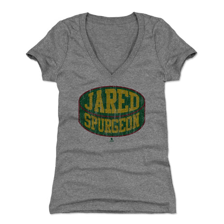 Jared Spurgeon Women's V-Neck T-Shirt | 500 LEVEL