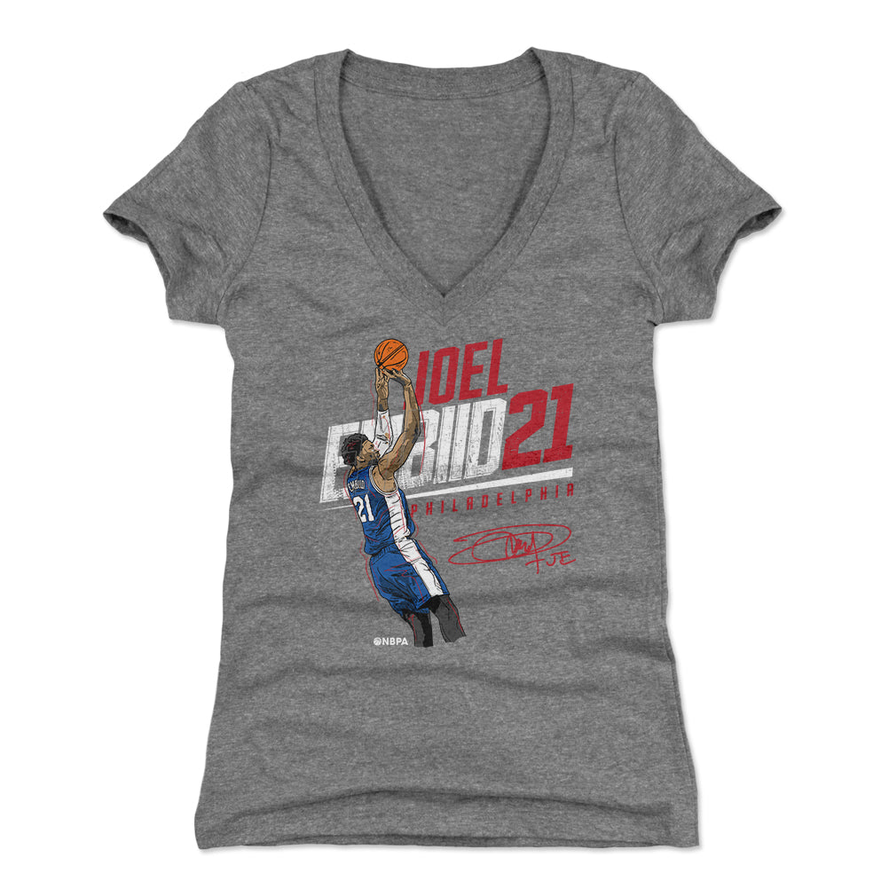 Joel Embiid Women's V-Neck T-Shirt | 500 LEVEL