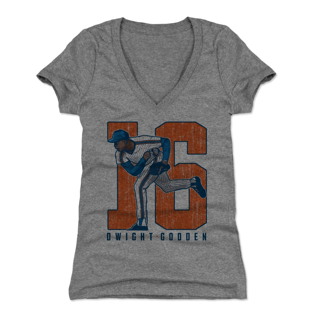 Dwight Gooden Women's V-Neck T-Shirt | 500 LEVEL