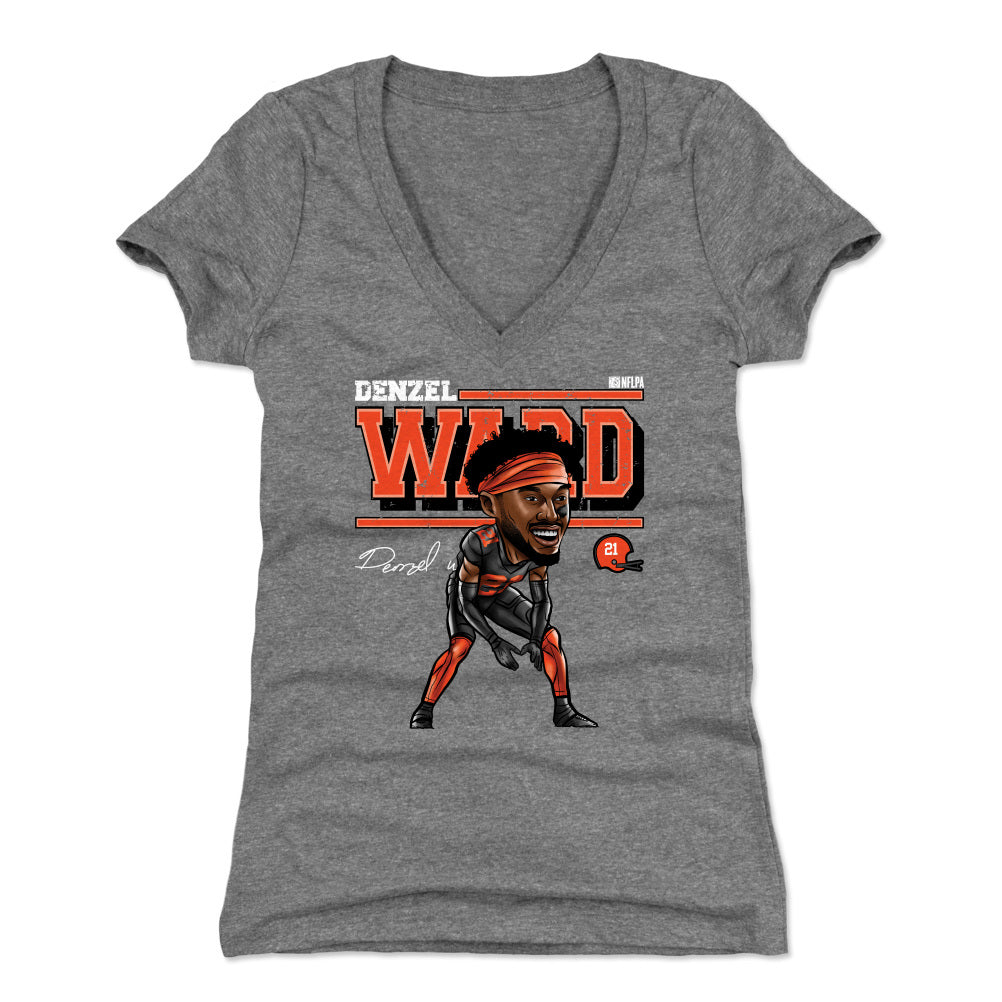 Denzel Ward Women&#39;s V-Neck T-Shirt | 500 LEVEL