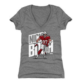 Nick Bosa Women's V-Neck T-Shirt | 500 LEVEL