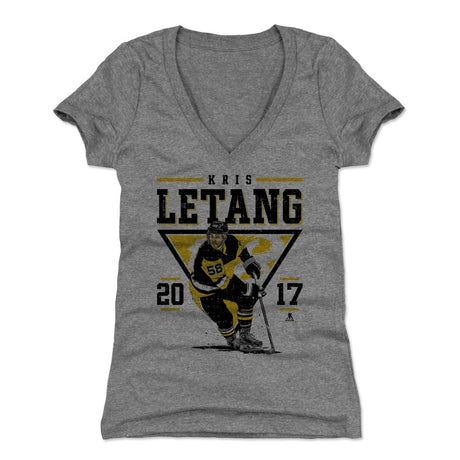 Kris Letang Women's V-Neck T-Shirt | 500 LEVEL