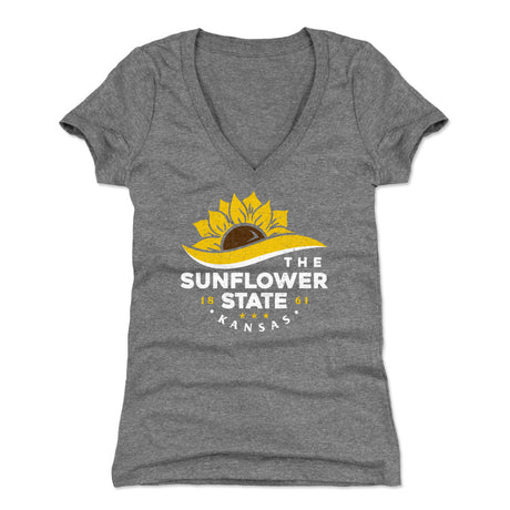 Kansas Women's V-Neck T-Shirt | 500 LEVEL