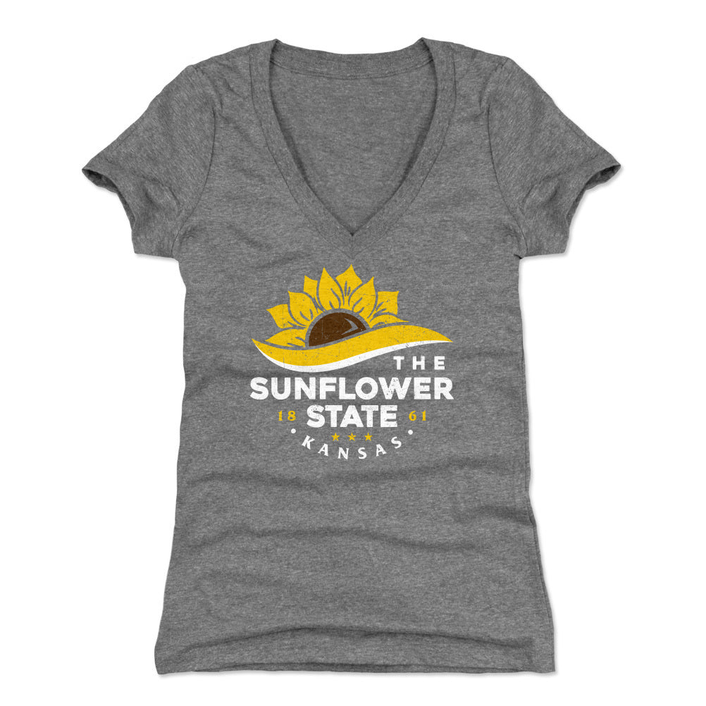 Kansas Women&#39;s V-Neck T-Shirt | 500 LEVEL