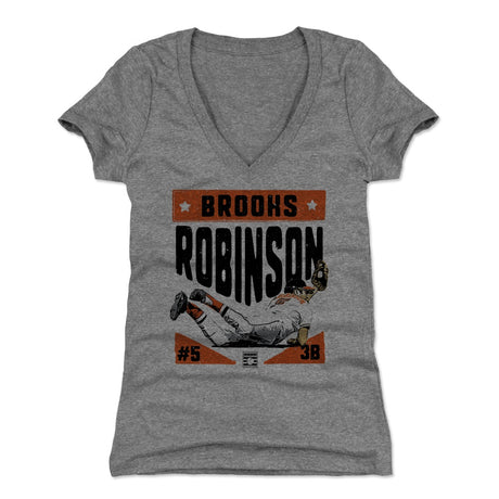 Brooks Robinson Women's V-Neck T-Shirt | 500 LEVEL