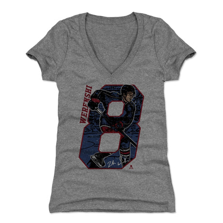 Zach Werenski Women's V-Neck T-Shirt | 500 LEVEL