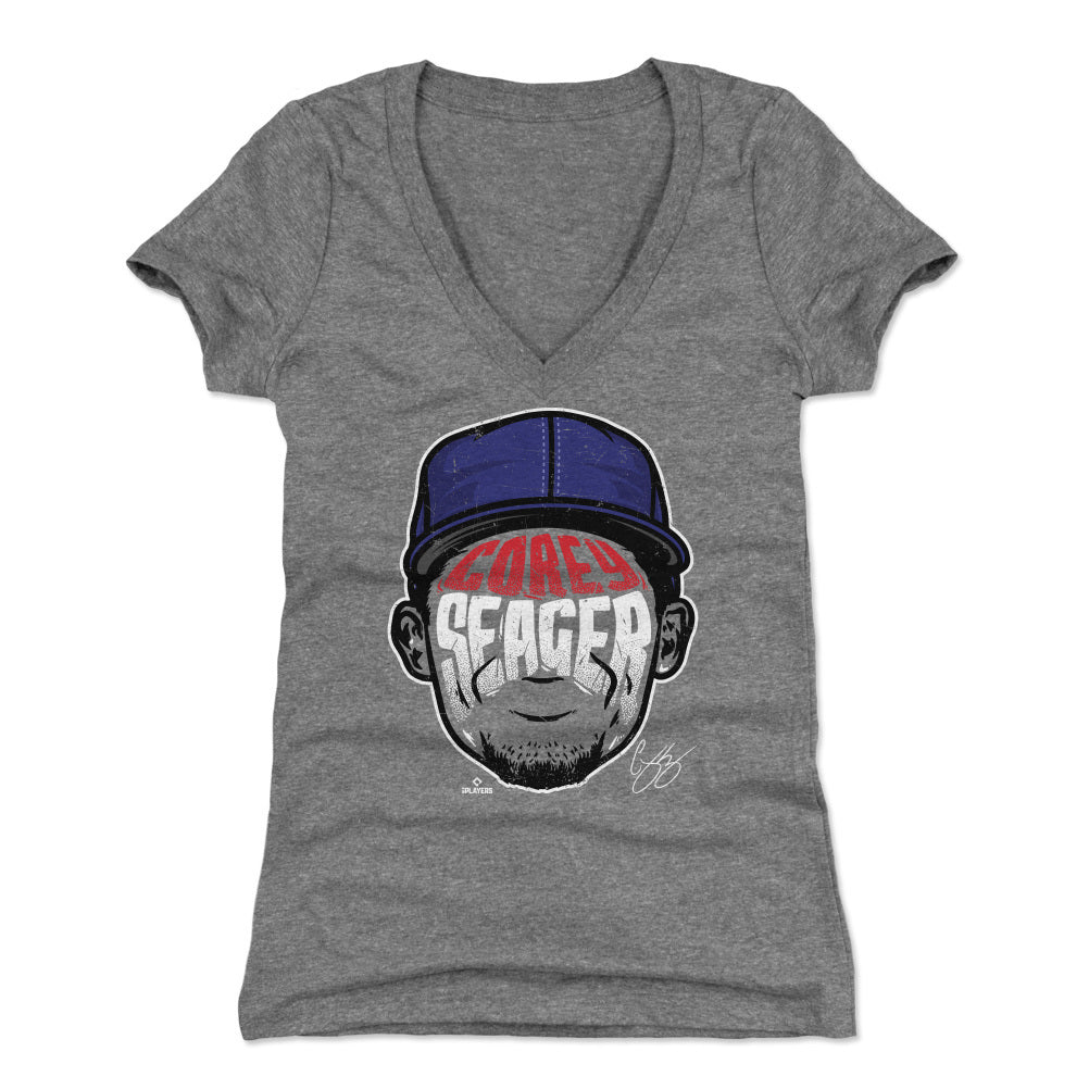Corey Seager Women's V-Neck T-Shirt | 500 LEVEL