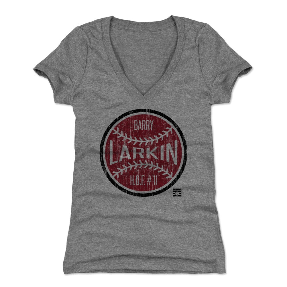Barry Larkin Women's V-Neck T-Shirt | 500 LEVEL