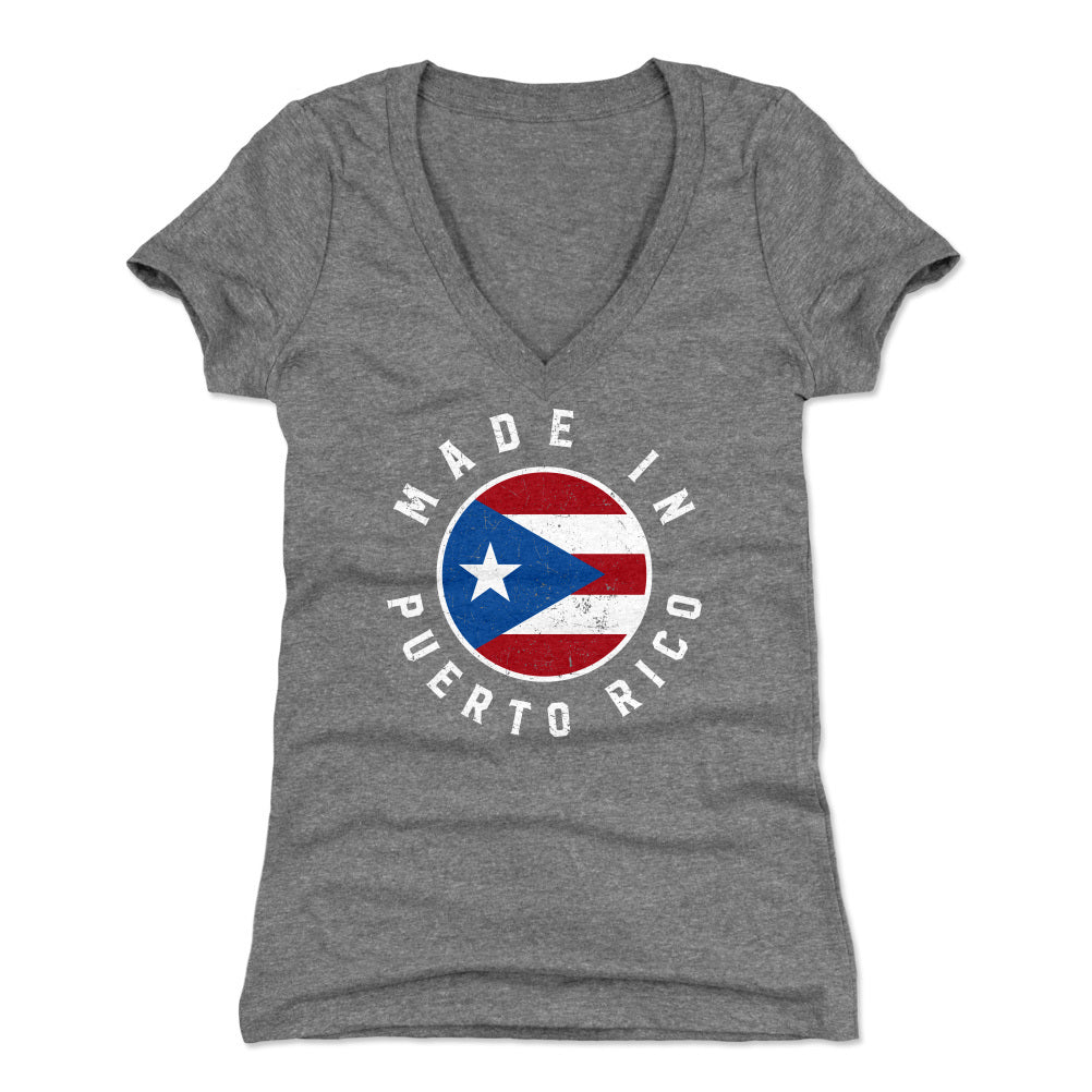 Puerto Rico Women&#39;s V-Neck T-Shirt | 500 LEVEL