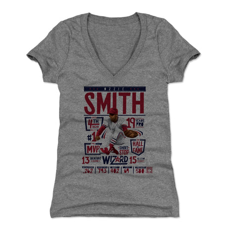 Ozzie Smith Women's V-Neck T-Shirt | 500 LEVEL
