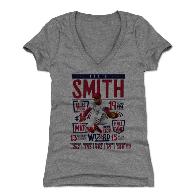 Ozzie Smith Women's V-Neck T-Shirt | 500 LEVEL