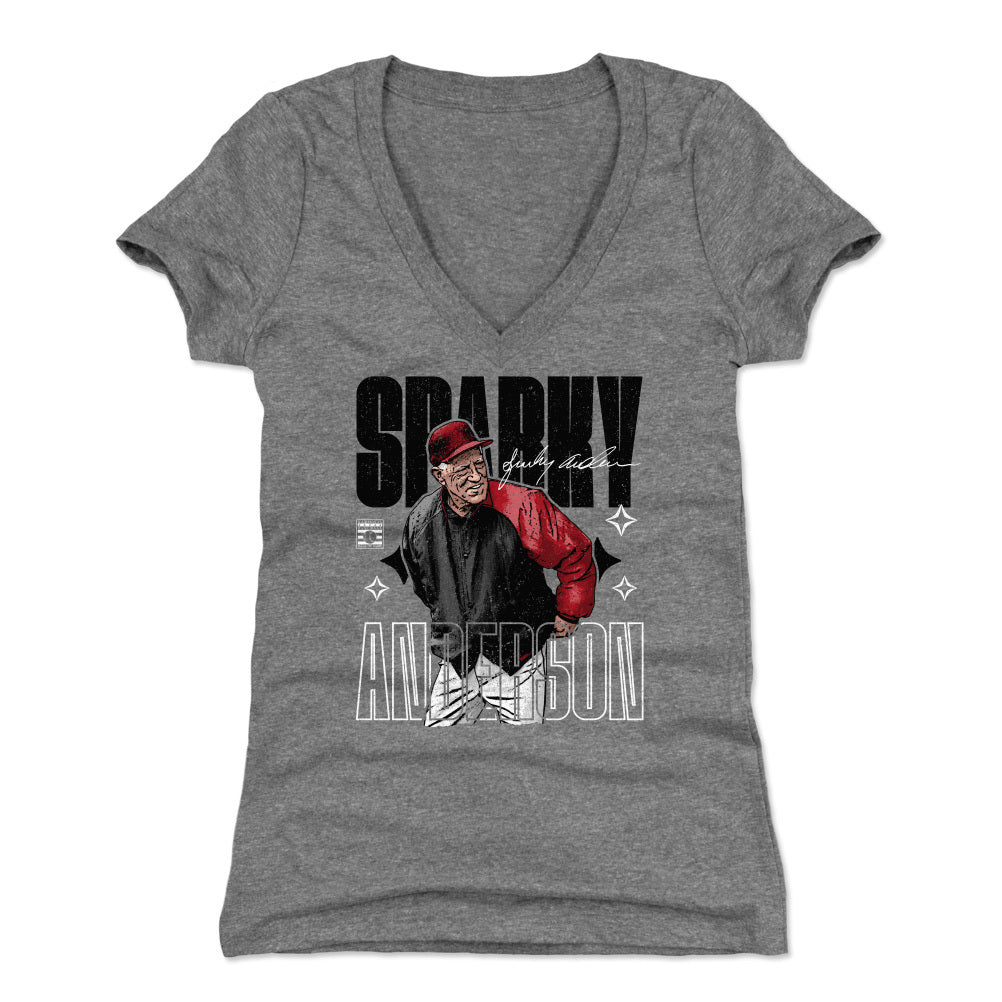 Sparky Anderson Women's V-Neck T-Shirt | 500 LEVEL