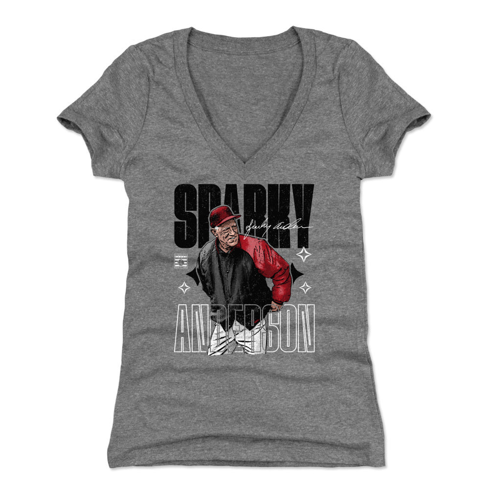 Sparky Anderson Women&#39;s V-Neck T-Shirt | 500 LEVEL